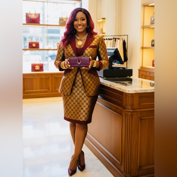 GUCCI Maroon w/Silver Hardware Leather Long Wallet, EUC - Picture 9 of 16